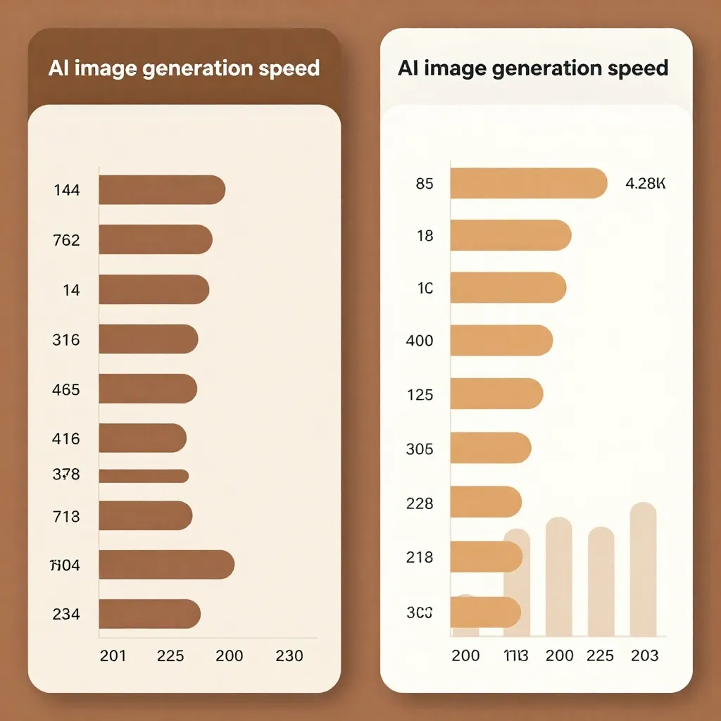 AI image generation speed comparison
